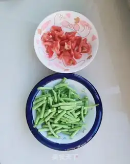 Make Tomatoes with beans step 1