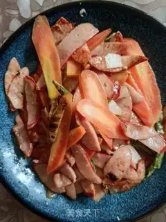 Make Red sausage and vegetables step 7