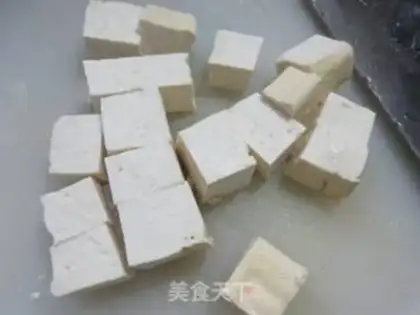 Make Spicy tofu step 1