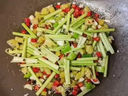 Make Celery pepperoni step 8