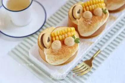 Make Corn bean cream rolls step 8