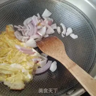 Make Scrambled eggs onions step 10