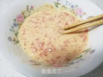 Make Tomato egg pancakes step 2