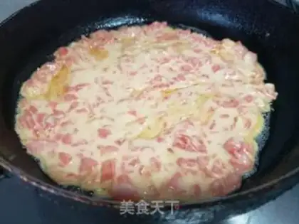 Make Tomato egg pancakes step 3