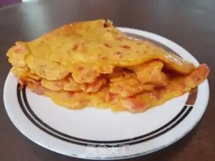 Make Tomato egg pancakes step 6
