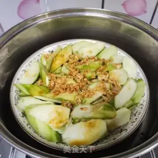 Make Garlic fan silk melon step 7