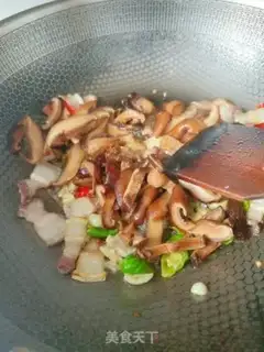 Make Double mushroom fried meat step 5
