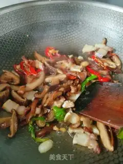 Make Double mushroom fried meat step 6