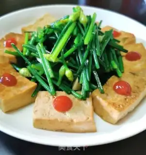 Make Old tofu fried herbs step 6