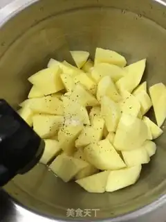 Make Air-cooked potatoes step 2