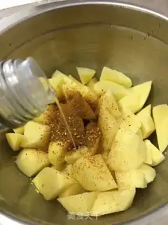 Make Air-cooked potatoes step 4