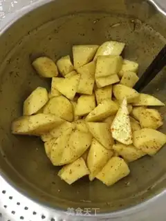 Make Air-cooked potatoes step 5