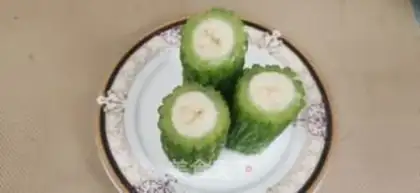 Make Banana made from bitter melons step 5