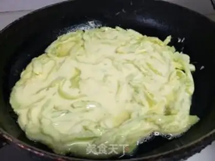 Make Porridge egg pancakes step 3