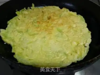 Make Porridge egg pancakes step 4