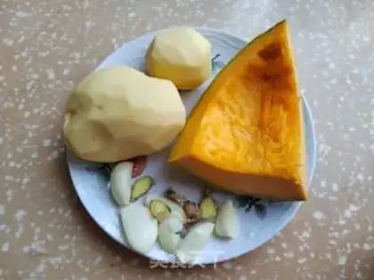 Make Pumpkin pumpkin. Potato step 0