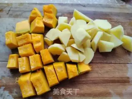 Make Pumpkin pumpkin. Potato step 2