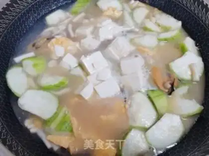 Make Smelt tofu eggs and mushroom soup step 9