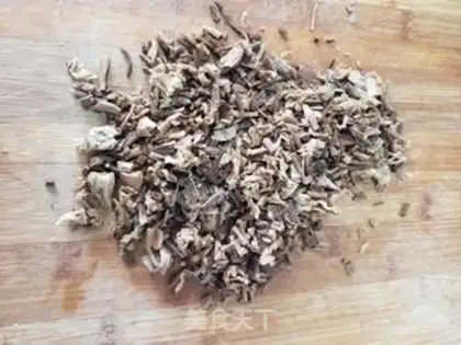 Make Tea mushroom fried meat step 4