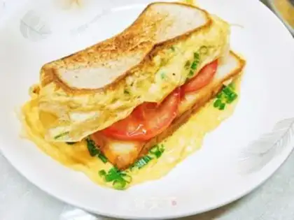 Make Onion tomato toast step 7