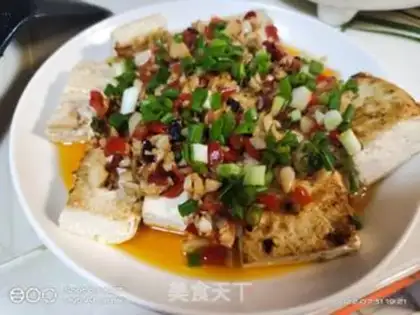 Make Creamed peppers, old tofu step 5