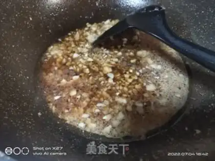 Make Shrimp and garlic steam fans step 3