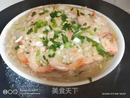 Make Shrimp and garlic steam fans step 5