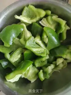 Make Shrimp sausage fried lantern pepper step 2