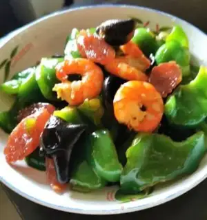 Make Shrimp sausage fried lantern pepper step 8