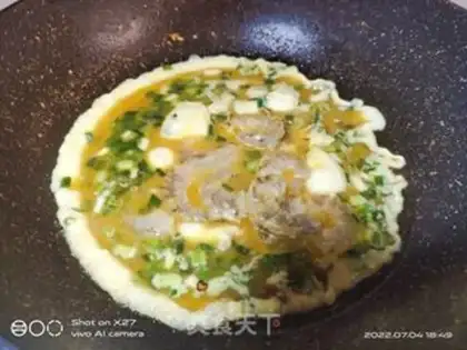 Make Shrimp fried eggs step 3
