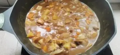 Make Curry chicken lids step 8