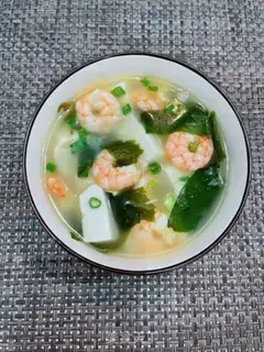 Make Shrimp tofu dress with soup step 11