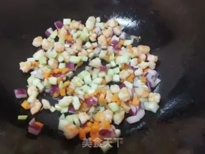 Make Shrimp rice step 5