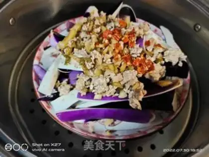 Make Squeeze the meat and steam the eggplant step 7