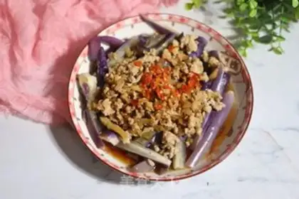Make Squeeze the meat and steam the eggplant step 8