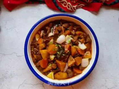 Make Carrot potatoes, lamb stew step 19