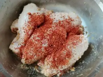 Make Air-fried spicy chicken wings step 3