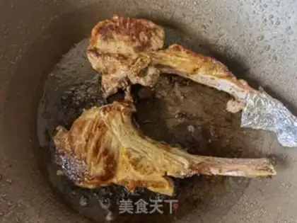 Make Fried French lamb chops step 7