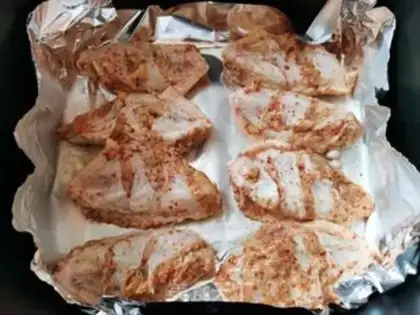 Make Air-fried spicy chicken wings step 5
