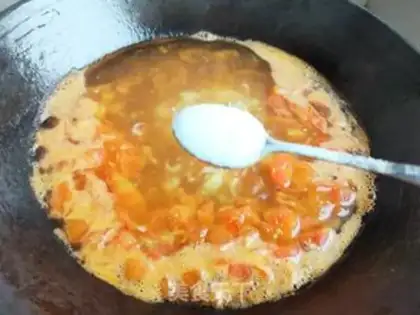 Make Tomato pasta fish soup step 13