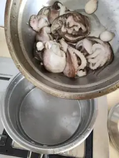 Make Ink-burned fish step 1