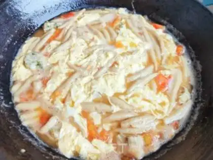 Make Tomato pasta fish soup step 17