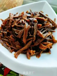 Make Antler mushroom fried meat step 0