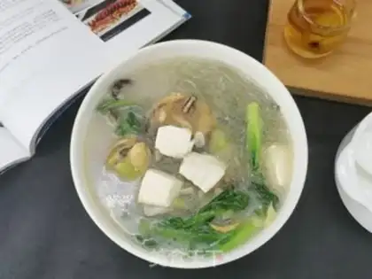 Make Soybean fan mussels soup step 11