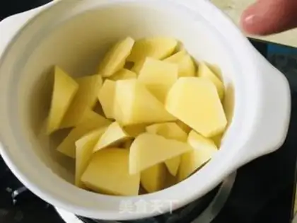 Make A casserole with potatoes step 1