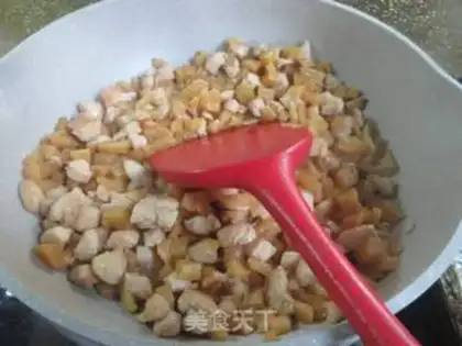 Make radish and fried chicken chest step 6