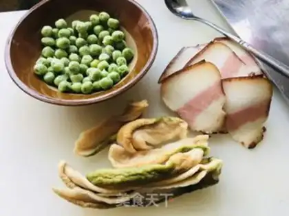 Make Sweet pea radish dry veggie step 0