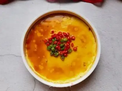 Make Sea rice steamed eggs step 12