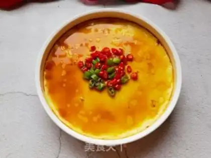 Make Sea rice steamed eggs step 13