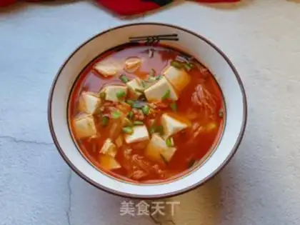 Make Tofu soup for dolls step 12